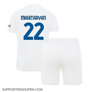 Inter Milan Henrikh Mkhitaryan #22 Bortatröja Barn 2023-24 Kortärmad (+ korta byxor)